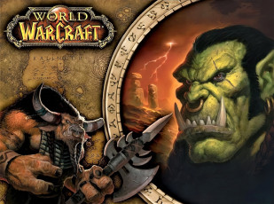Картинка видео+игры world+of+warcraft орк клыки воин оружие