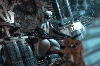 Картинка девушки yi+xiao+xiang+qin образ костюм оружие хлам