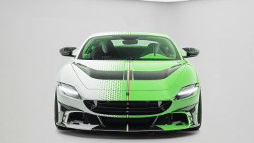 обоя автомобили, ferrari, roma, tempesta, verde, mansory, крутая, итальянка, из, италии
