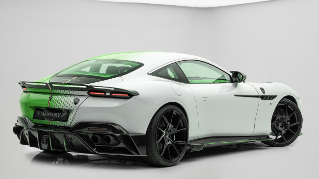 Обои картинки фото автомобили, ferrari, roma, tempesta, verde, mansory, крутая, итальянка, из, италии