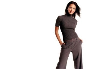 Картинка девушки jessica+alba актриса шатенка топ брюки