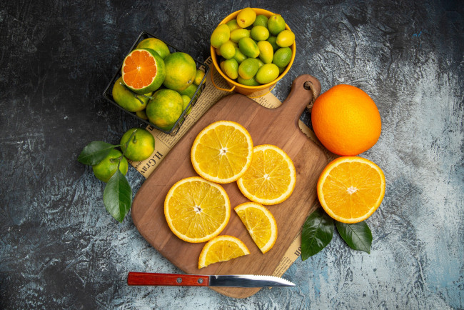 Обои картинки фото еда, цитрусы, апельсины