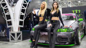 обоя автомобили, -авто с девушками, девушки, авто