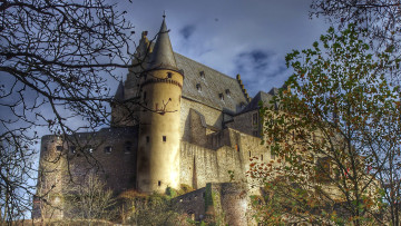 обоя vianden castle, luxembourg, города, - дворцы,  замки,  крепости, vianden, castle