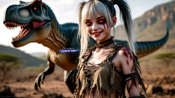 Картинка вилен +по+книге+“дингир” 3д+графика фантазия+ fantasy девушки вампиры существа арт обои girls vampires art wallpapers динозавры