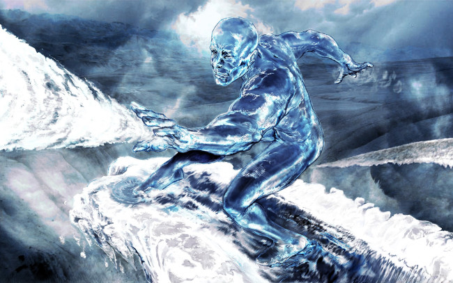 Обои картинки фото видео игры, marvel,  ultimate alliance, серфер, серф, море, волны