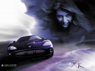 Картинка jaguar автомобили авто девушками