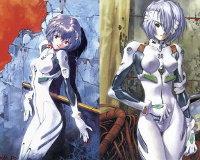 Картинка аниме evangelion