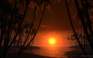 Картинка 3д графика nature landscape природа