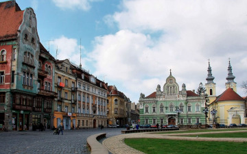 Картинка тимишоаp румыния города улицы площади набережные