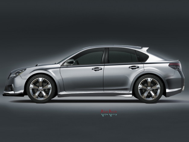 Обои картинки фото subaru, legacy, concept, 2009, автомобили, 3д