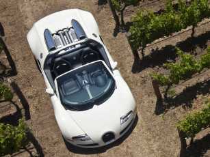 Картинка bugatti veyron grand sport roadster автомобили