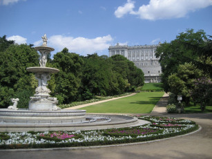 Картинка the royal palace madrid города мадрид испания