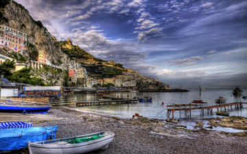 Картинка города пейзажи amalfi campania italy