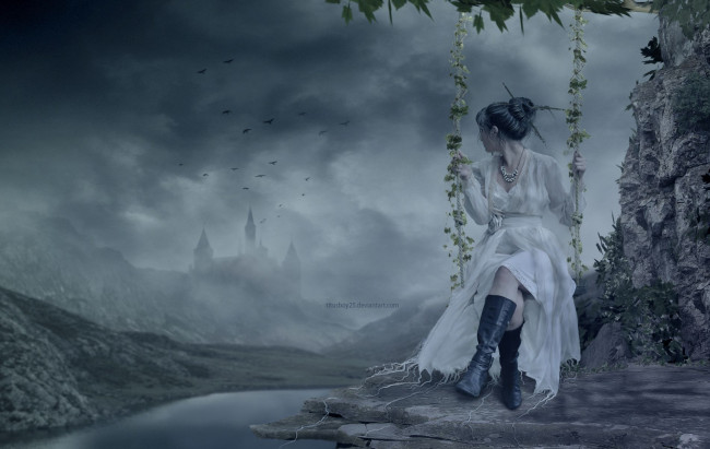 Обои картинки фото фэнтези, девушки