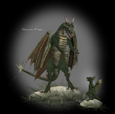 Картинка 3д графика creatures существа come to poppa