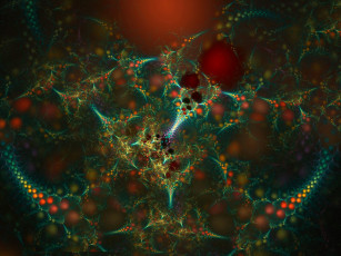 Картинка 3д графика fractal фракталы узор цвета фон