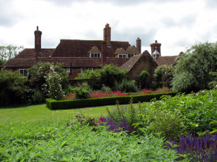 Картинка великобритания гуднстон города здания дома кент дом сад дорожки