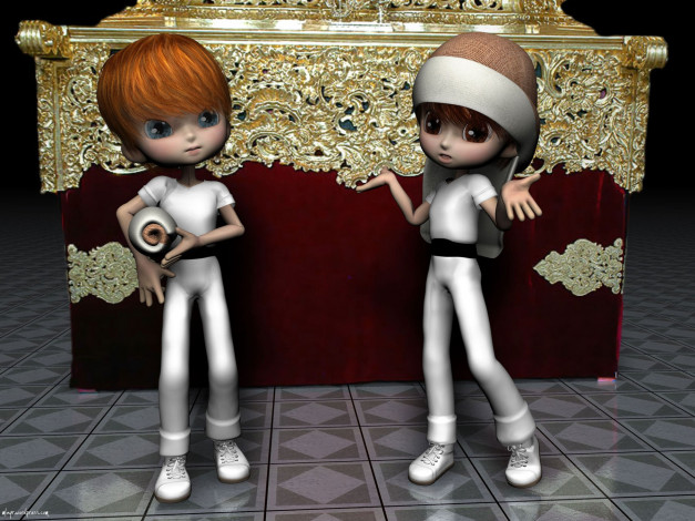 Обои картинки фото 3д, графика, people, люди, costaleros, de, sevilla