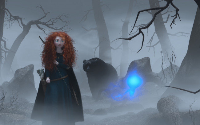 Обои картинки фото мультфильмы, brave, храбрая, сердцем