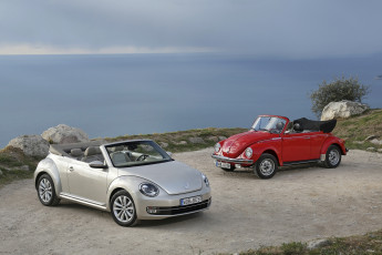 Картинка 2013 volkswagen beetle cabriolet автомобили