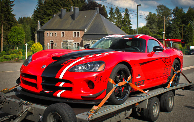 Обои картинки фото автомобили, выставки, уличные, фото, srt10, viper, dodge, acr, 7-12