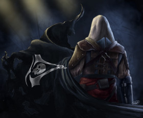 Картинка видео+игры assassin`s+creed+iv +black+flag конвей эдвард флаг шутер black убийцы кредо flag 4 creed assassins