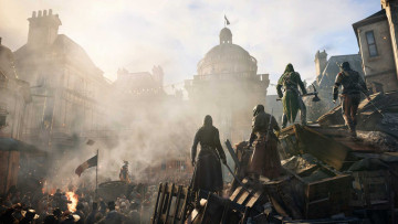 Картинка assassin`s+creed+unity видео+игры -+assassin`s+creed+unity барикады