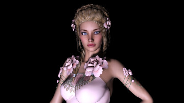 Картинка esme 3д+графика люди+ people фон девушка взгляд