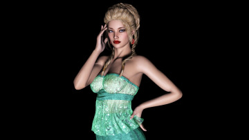 обоя esme, 3д графика, люди , people, фон, взгляд, девушка