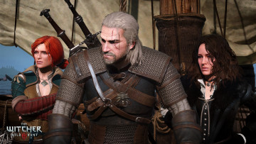 Картинка the+witcher+3 +wild+hunt видео+игры девушки колдун
