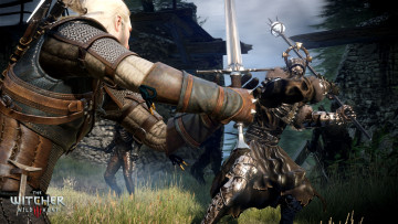Картинка the+witcher+3 +wild+hunt видео+игры сражение нежить колдун