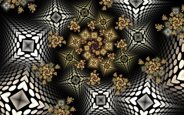 Картинка 3д+графика фракталы+ fractal цвета фон узор