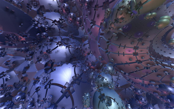 Картинка 3д+графика фракталы+ fractal цвета узор фон