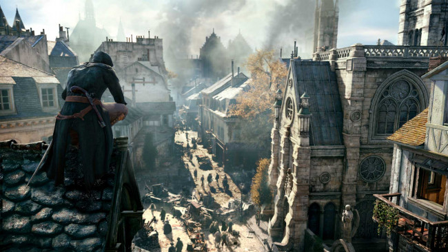 Обои картинки фото assassin`s creed unity, видео игры, - assassin`s creed unity, город