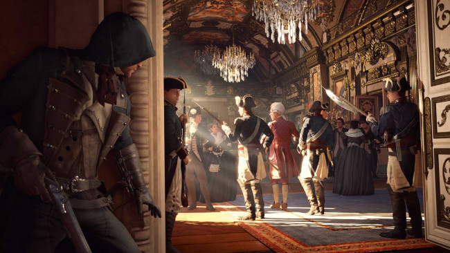 Обои картинки фото assassin`s creed unity, видео игры, - assassin`s creed unity, солдаты