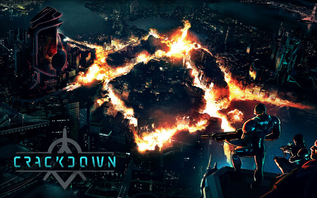 Обои картинки фото crackdown, видео игры, город