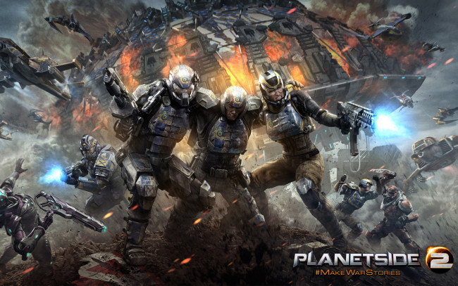 Обои картинки фото planetside 2, видео игры, оружие, фантастика