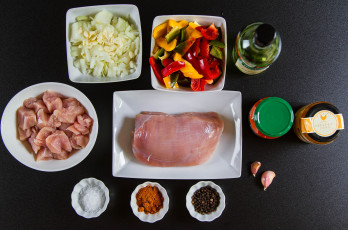 Картинка еда мясные+блюда мясо специи овощи