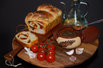 Картинка еда натюрморт овощи похлебка рулет томаты помидоры