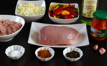 Картинка еда мясные+блюда мясо овощи специи