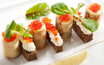 Картинка еда блины +оладьи хлеб бутерброд красная икра масло закуска