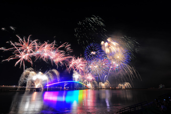 Обои картинки фото разное, салюты,  фейерверки, ночь, фейерверк