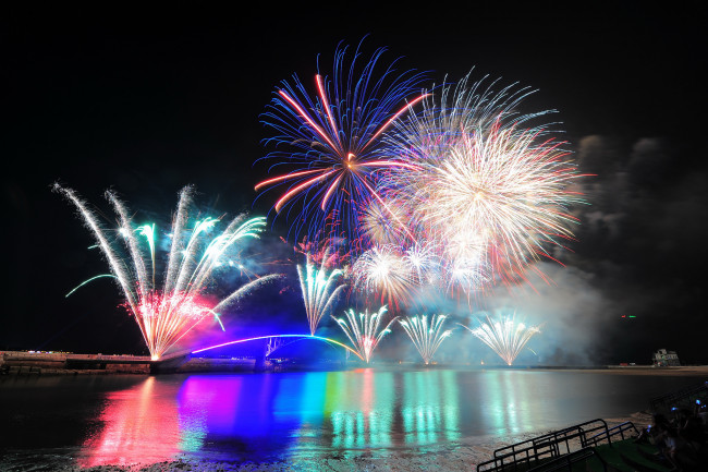 Обои картинки фото разное, салюты,  фейерверки, ночь, фейерверк