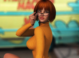 Картинка 3д+графика люди+ people взгляд девушка фон