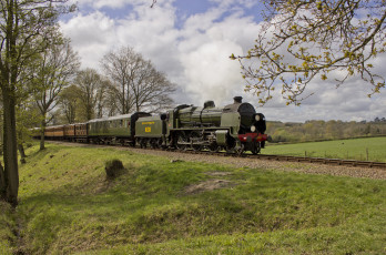 Картинка техника паровозы паровоз рельсы