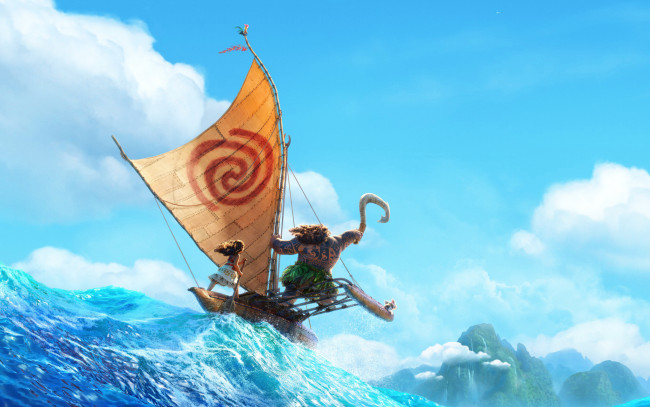 Обои картинки фото мультфильмы, moana