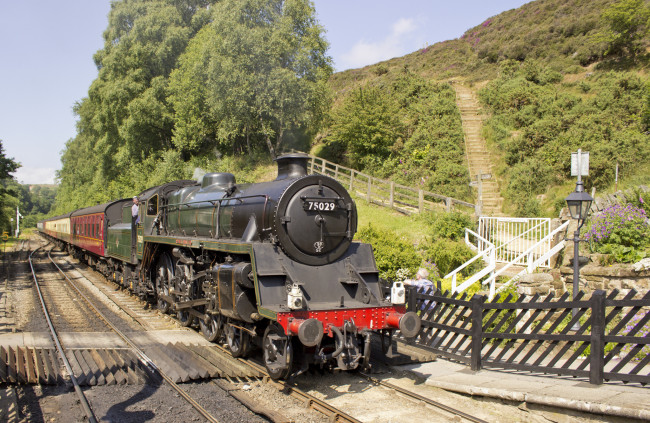 Обои картинки фото техника, паровозы, рельсы, паровоз