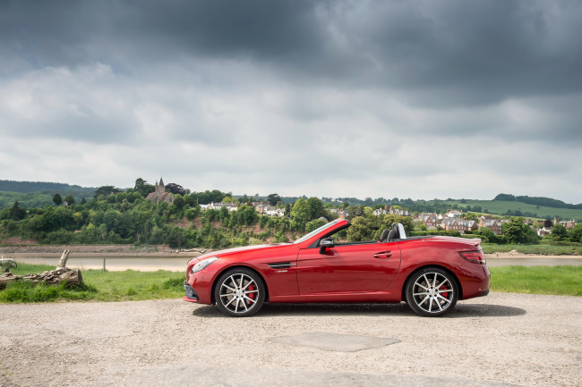 Обои картинки фото автомобили, mercedes-benz, uk-spec, slc, 43, mercedes-amg
