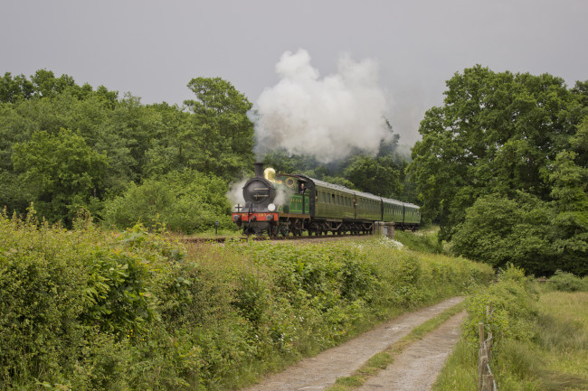 Обои картинки фото техника, паровозы, рельсы, паровоз